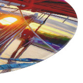 ロペス島サンセットオンセーラーボーツ切断板 カッティングボード (角)