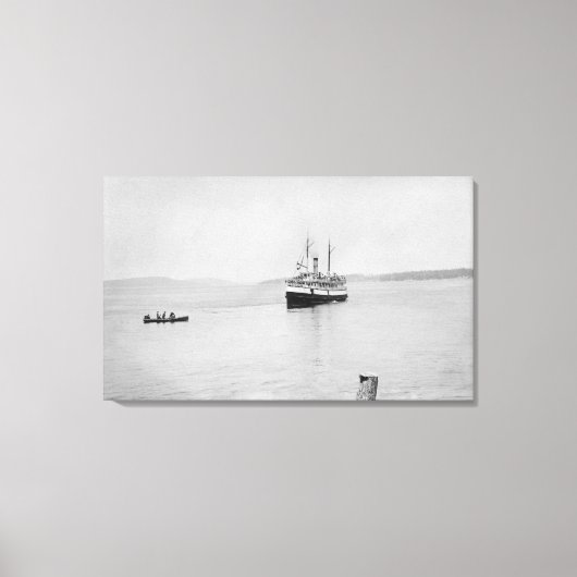 ロペス島(WA) - Rosalie Ferry San Juan キャンバスプリント (正面)