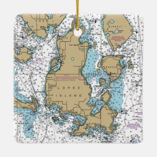 ロペス島WAチャート セラミックオーナメント (裏面)