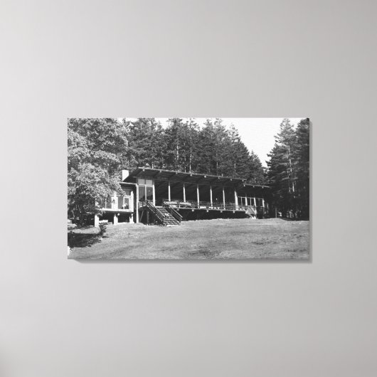 ロペズアイランドWAロッジヘンダーサンキャンプ キャンバスプリント (正面)