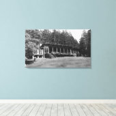 ロペズアイランドWAロッジヘンダーサンキャンプ キャンバスプリント (インサイチュ (ウッドフロア))