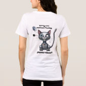 ロボおもしろいット猫 トライブレンドTシャツ (裏面)