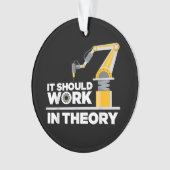 ロボおもしろいティックス男性へアートKids Robot Robotics Eng オーナメント (正面)