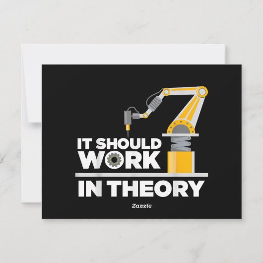 ロボおもしろいティックス男性へアートKids Robot Robotics Eng シーズンカード (裏面)