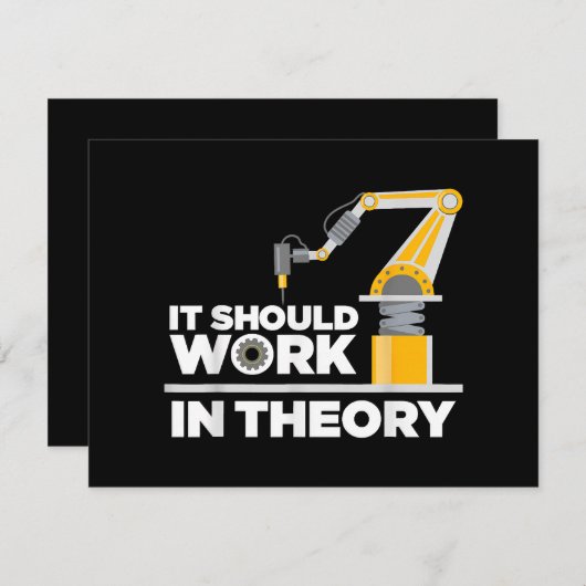 ロボおもしろいティックス男性へアートKids Robot Robotics Eng シーズンカード (正面/裏面)