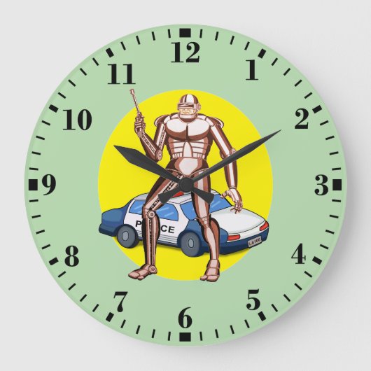 ロボコップ ラージ壁時計 (正面)