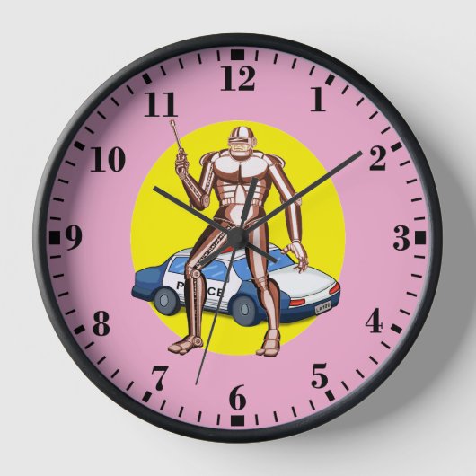 ロボコップ 壁時計 (正面)