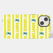 ロボチキン ストライプ柄 iPhoneケース (裏面横)