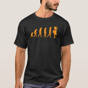 ロボッおもしろいト機械電子化のかわいい進化 Tシャツ