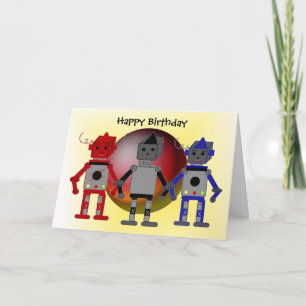 ロボックールト誕生日の願い カード