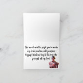 ロボットおもしろいをテーマにしたバレンタインデーのカード カード (内部)