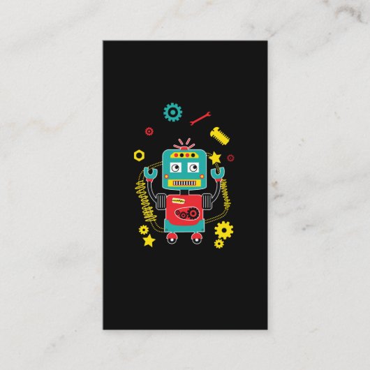 ロボットおもしろいジャグリングツールロボット 名刺 (正面)