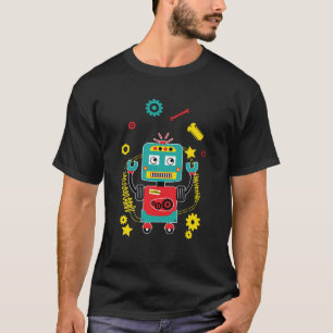 ロボットおもしろいジャグリングツールロボット Tシャツ