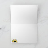 ロボットおもしろいユーモアのあるもタコスが大好き カード (内部)