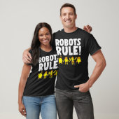 ロボットおもしろいーがロボット科学モダンロボットEをルール Tシャツ (ユニセックス)