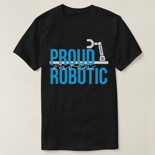 ロボットおもしろい工学エンジニアMom Programming Robotics Tシャツ (デザイン正面)