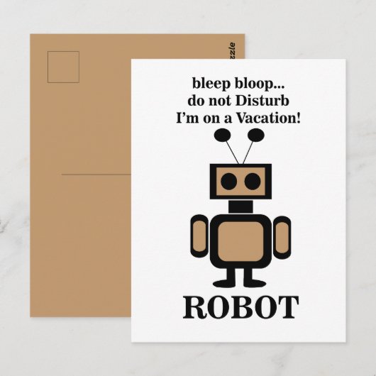 ロボットおもしろい工学 ポストカード (正面/裏面)