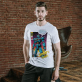 ロボットおもしろい漫画ブックアートスタイルパーソナライズされたティー Tシャツ