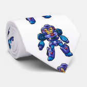 ロボットおもしろい漫画 |ロボットカー |背景色の選択 ネクタイ (ロール)