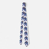 ロボットおもしろい漫画 |ロボットカー |背景色の選択 ネクタイ (裏面)