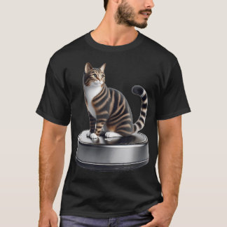 ロボットおもちゃ掃除機 子猫愛好家 かわいい猫 Tシャツ