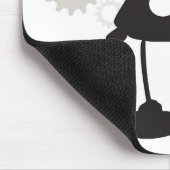 ロボットおよびギアのマウスパッド マウスパッド (コーナー)