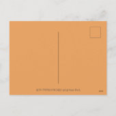 ロボットがカボチャを摘み取る,ハロウィーンのメカニカルマン シーズンポストカード (裏面)