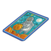 ロボットがカボチャを摘み取る,ハロウィーンのメカニカルマン マグネット (左側)