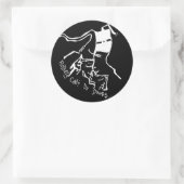 ロボットがドラッグのステッカーを実行できない ラウンドシール (バッグ)