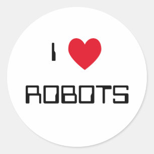 ロボットが大好き ラウンドシール