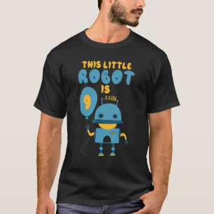 ロボットこの小さなロボットは9誕生日 Tシャツ