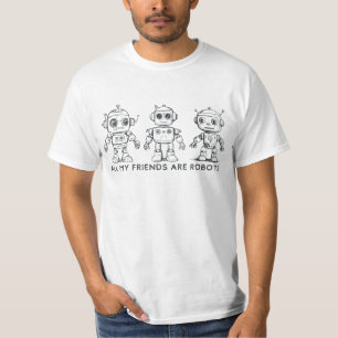 ロボットだらけの友達 Tシャツ