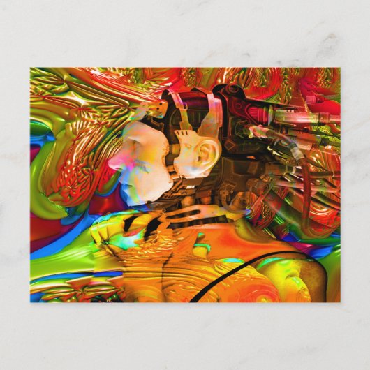 ロボットつながり ポストカード (正面)