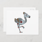 ロボットとしてのフラミンゴ ポストカード (正面/裏面)