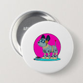 ロボットとしての犬 缶バッジ (正面&裏面)