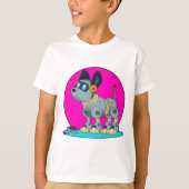 ロボットとしての犬 Tシャツ (正面)