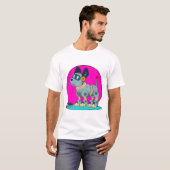 ロボットとしての犬 Tシャツ (正面フル)