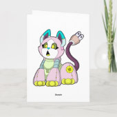 ロボットとしての猫 カード (裏面)