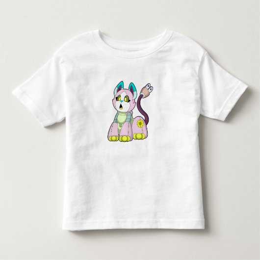 ロボットとしての猫 トドラーTシャツ (正面)