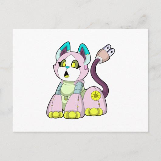 ロボットとしての猫 ポストカード (正面)