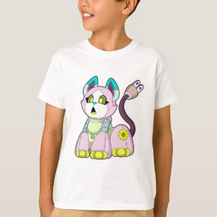 ロボットとしての猫 Tシャツ