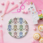 ロボットとギアパーティープレート ペーパープレート (パーティー)