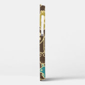 ロボットとモンモダンスターのシームレスパターン Case-Mate iPhoneケース (裏面 / 左)