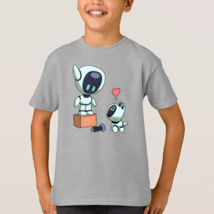 ロボットとロボット犬の愛 Tシャツ