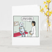 ロボットと医師 カード (黄色い花)