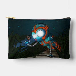 ロボットと蝶 アクセサリーポーチ