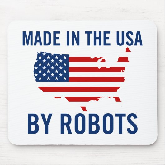 ロボットによって米国で作られる マウスパッド (正面)