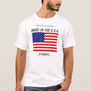 ロボットによって米国で作られる Tシャツ