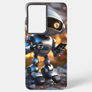 ロボットのエレガンス：プレミアムモバイルケース SAMSUNG GALAXY S21+ケース