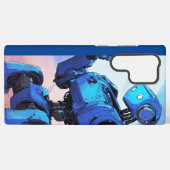 ロボットのエレガンス:プレミアムモバイルケース SAMSUNG GALAXYケース (裏面横)